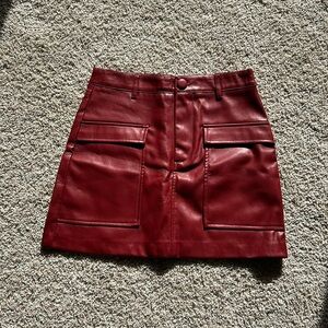 Zara faux leather skirt